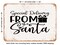DECORATIVE METAL SIGN - Special Delivery From Santa - 2 - Vintage Rusty Look